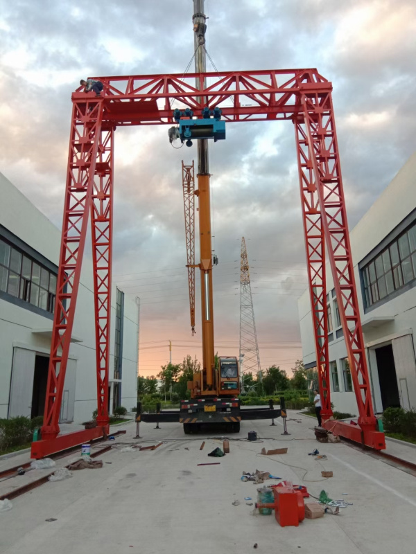 吉林白城龍門吊廠家電動葫蘆龍門吊