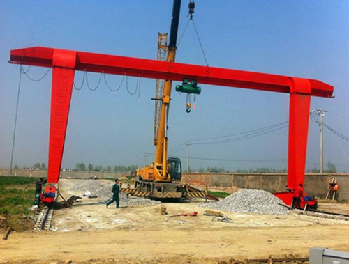山西晉城龍門吊廠家20t單梁吊鉤龍門吊價(jià)格