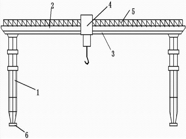 內蒙古阿拉善盟龍門吊廠家鋼結構