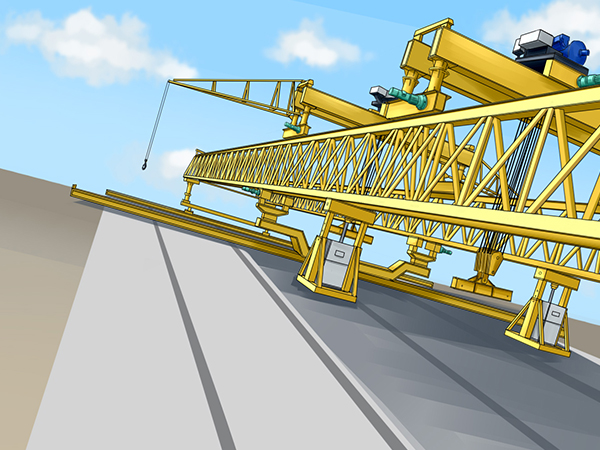 江蘇蘇州60米120噸架橋機租賃公司 設備安裝要求
